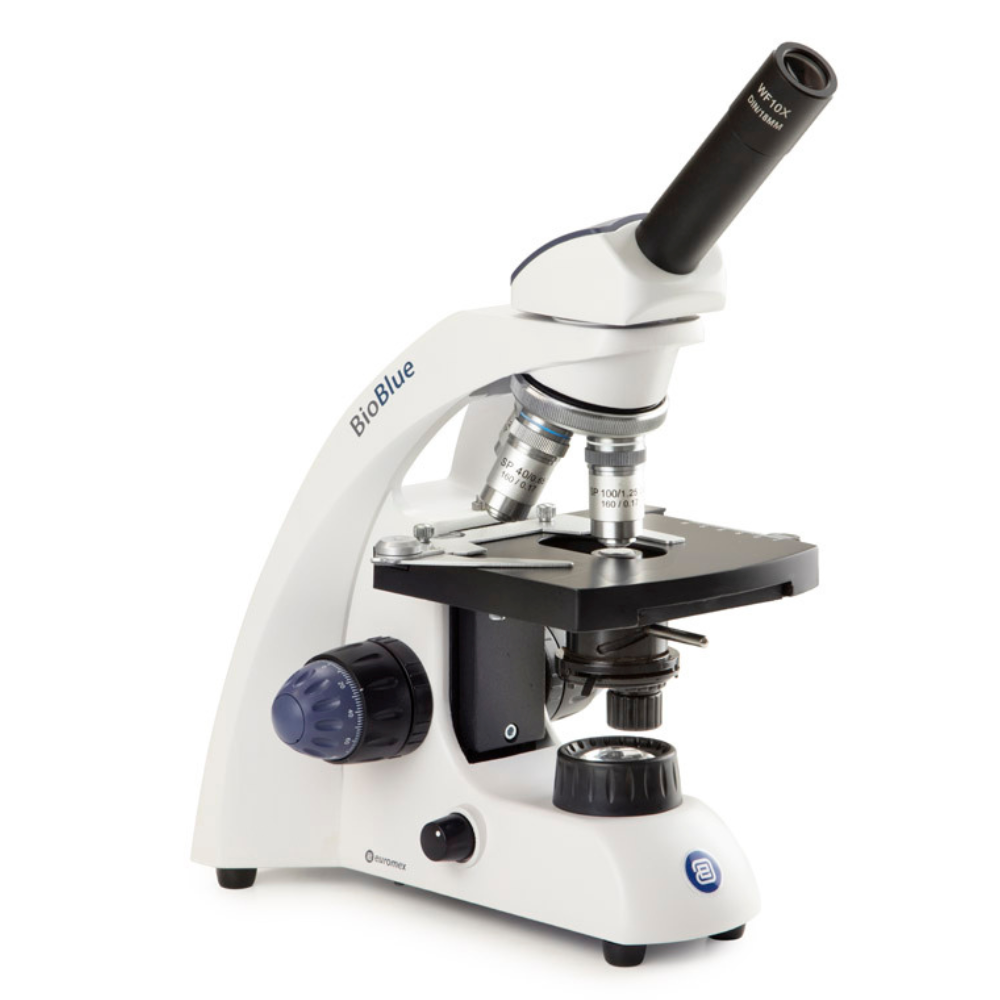 Microscope monoculaire bioblue - platine x-y - 4x/10x/40x/100x