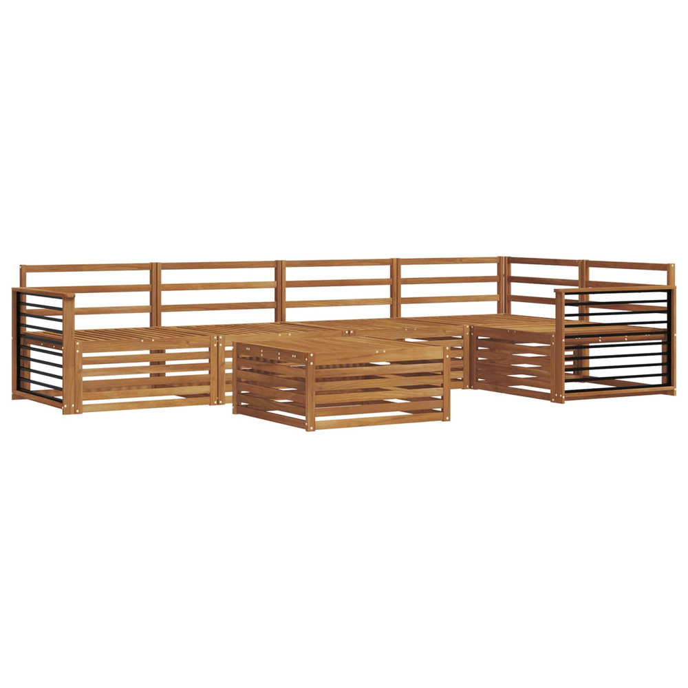 Ensemble de canapés d'extérieur 6 pcs naturel