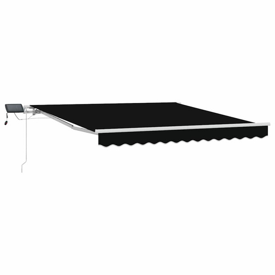 Auvent rétractable avec noir 300 x 250 cm tissu