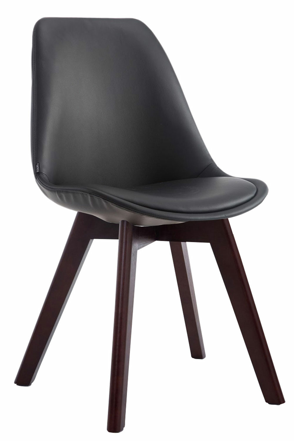 Chaise manado simili cuir noyer