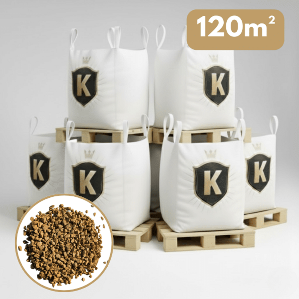 Gravier jaune concassé 6/10 mm – pack 6 big bag +/- 1,5t – 120 m²