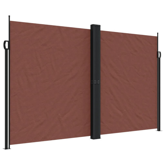 Auvent latéral rétractable marron 200x1200 cm