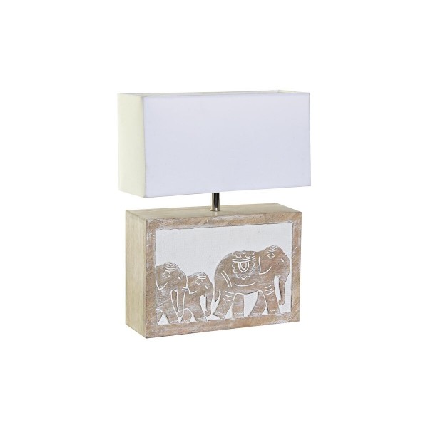 Lampe de bureau  marron blanc 220 v 50 w indien (33 x 12 x 41 cm)