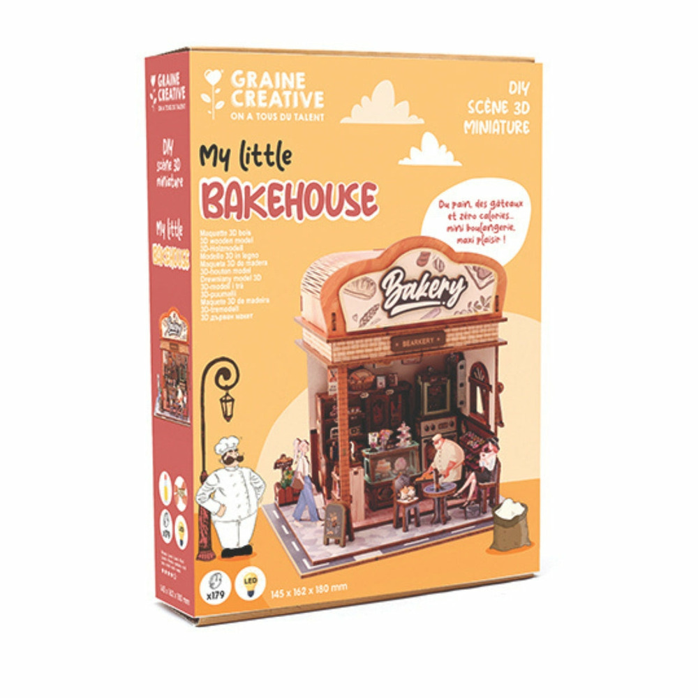 Maquette en bois miniature à construire - bakehouse