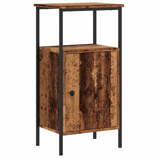 Table de chevet vieux bois 41x31x80 cm bois d’ingénierie