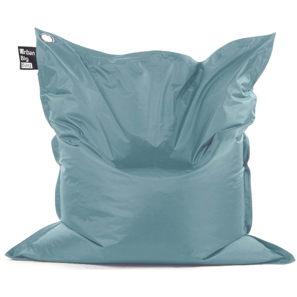 Grand coussin uni maxi bleu mineral