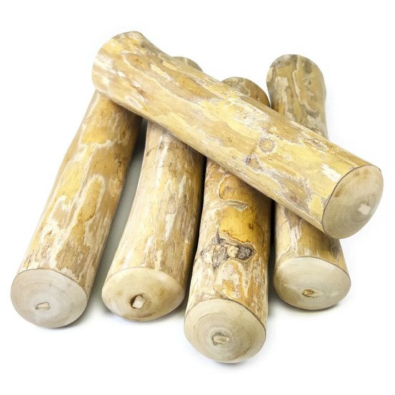 Pack famille (5 bâtons) à mâcher en bois de café de java, taille m, jouet naturel pour chien moyen (8-16kg)