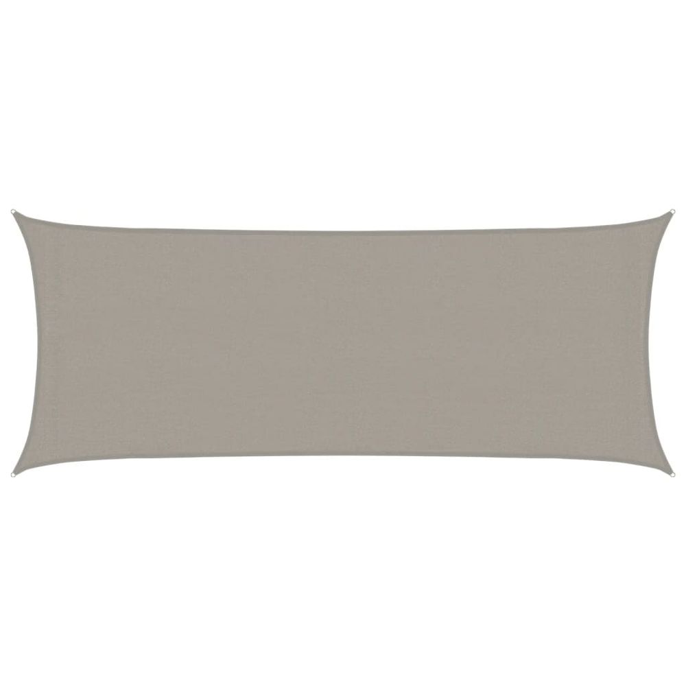Voile d'ombrage 160 g/m² rectangulaire gris clair 2x5 m pehd
