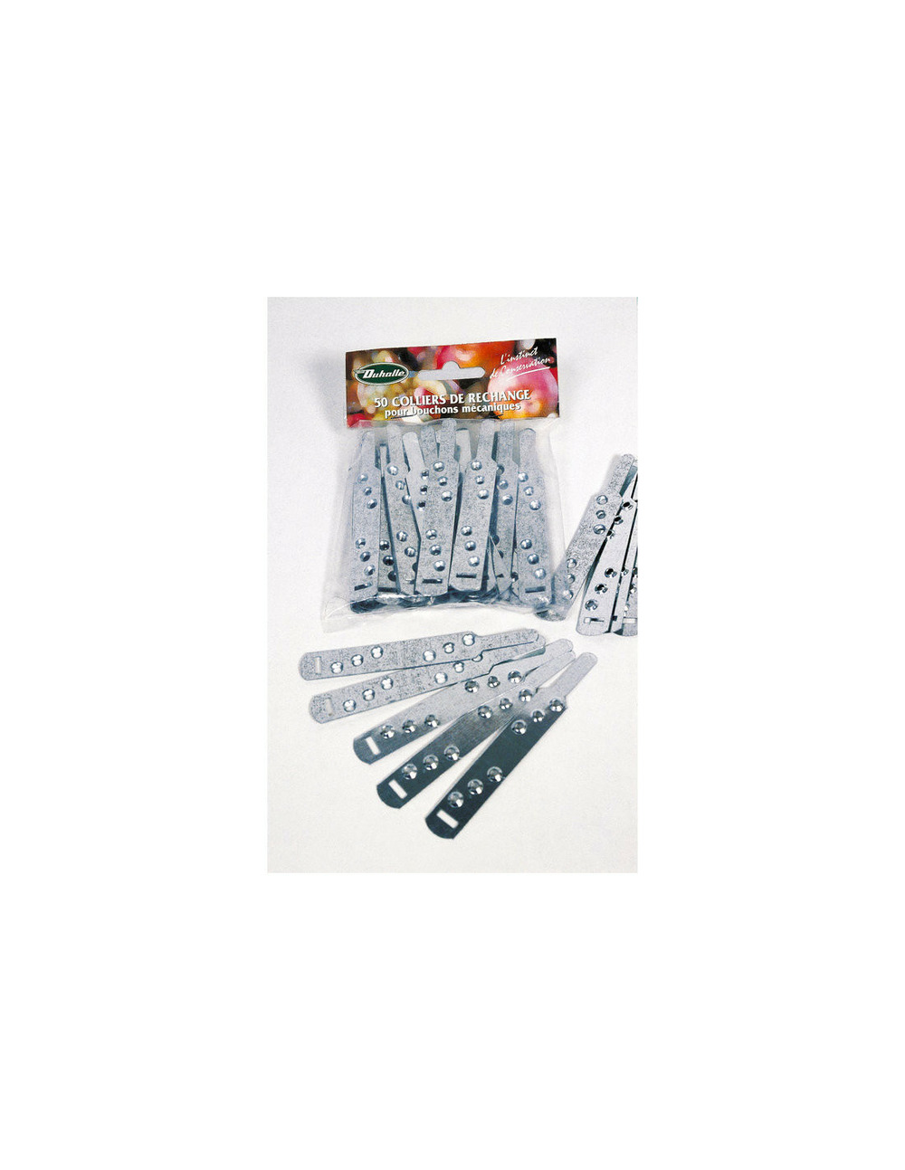 Colliers pour bouchons mécanique x 50 pièces - duhalle