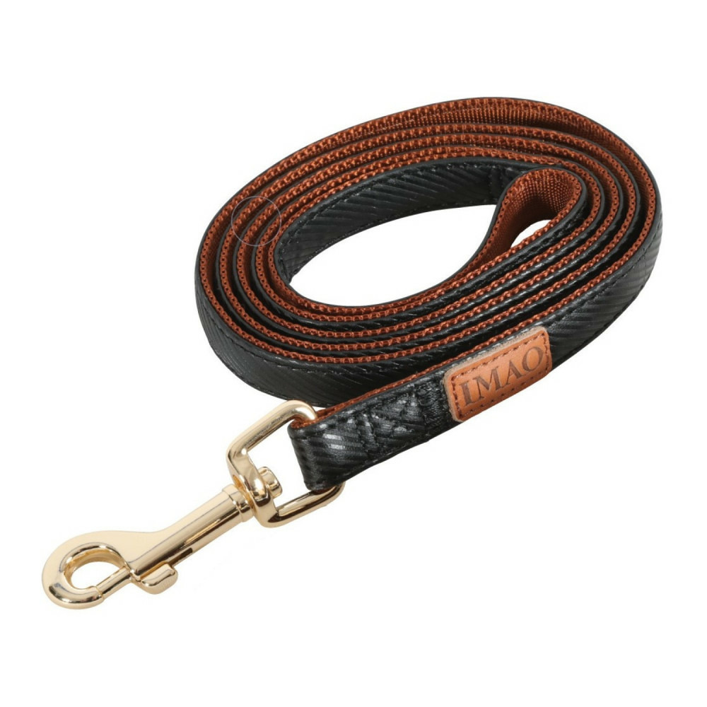 Laisse imao mayfair. 25 mm. X 1.2 mètre noir pour chien.