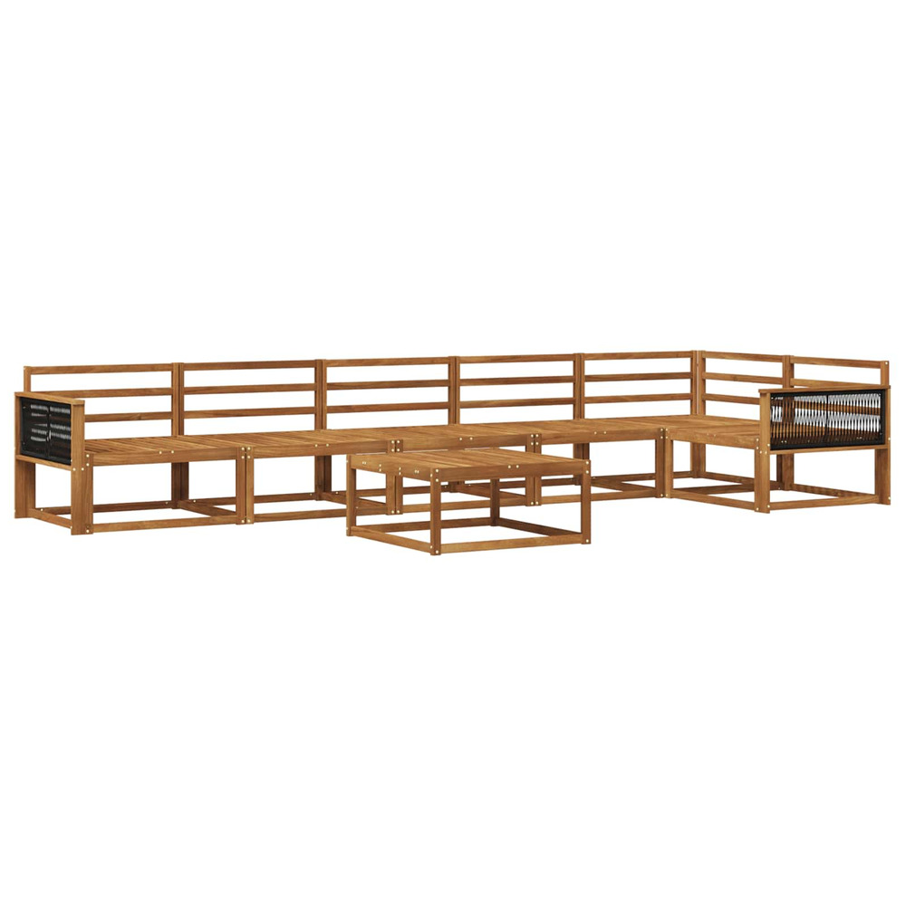 Ensemble de canapés d'extérieur 7 pcs naturel