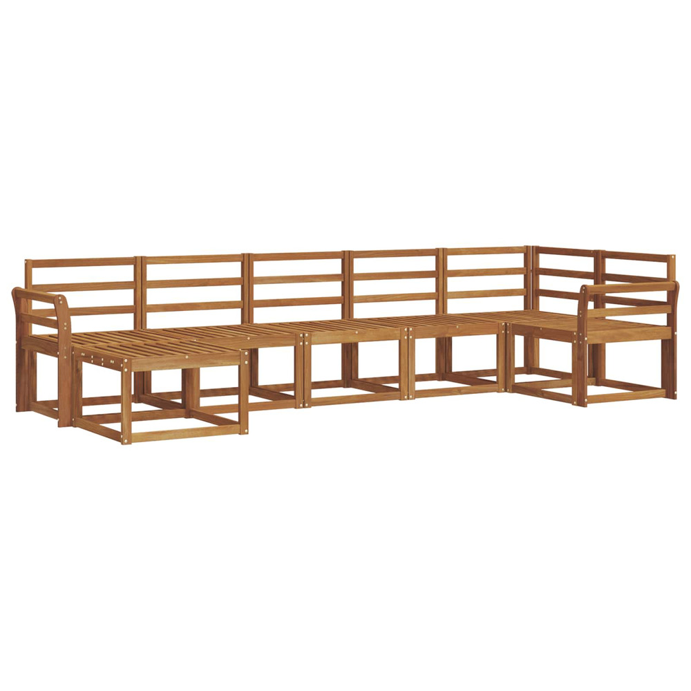 Ensemble de canapés d'extérieur 7 pcs naturel