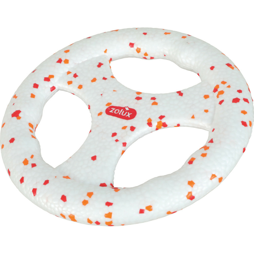 Disque a lancer flottant 22.5 cm en etpu, jouet pour chien