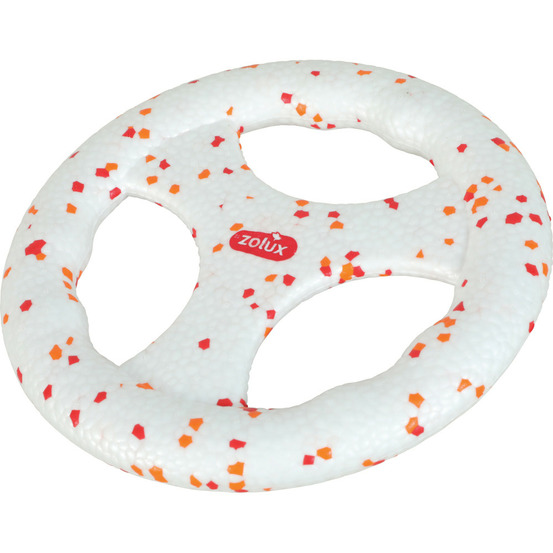 Disque a lancer flottant 22.5 cm en etpu, jouet pour chien