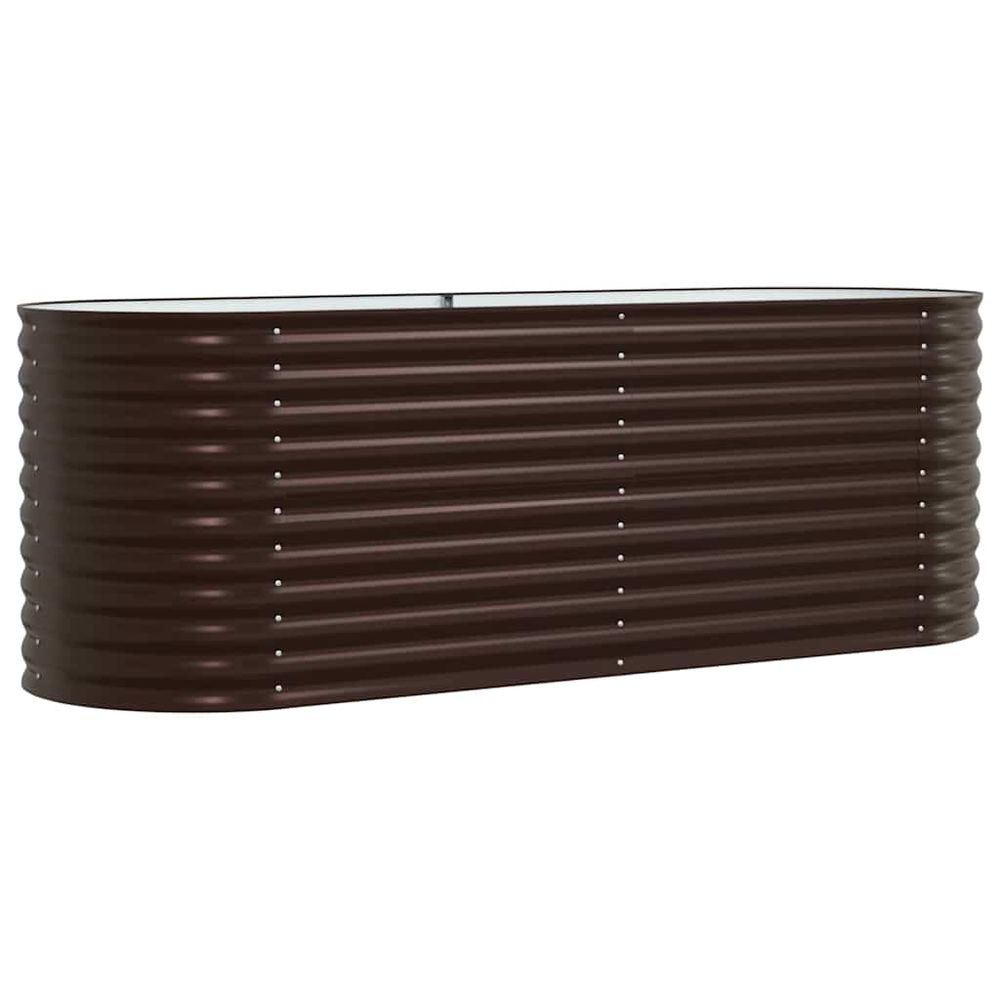 Lit surélevé marron 240 x 80 x 81 cm acier