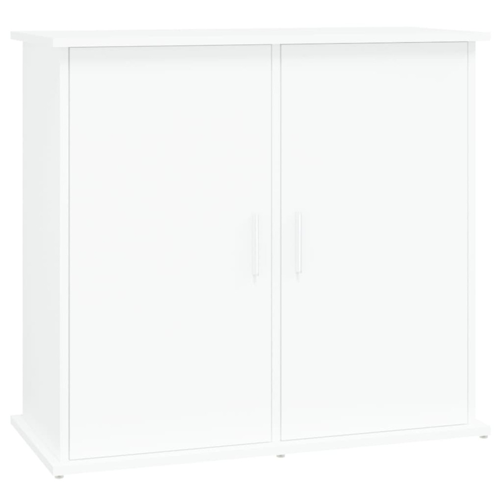 Support pour aquarium blanc 81x36x73 cm bois d'ingénierie