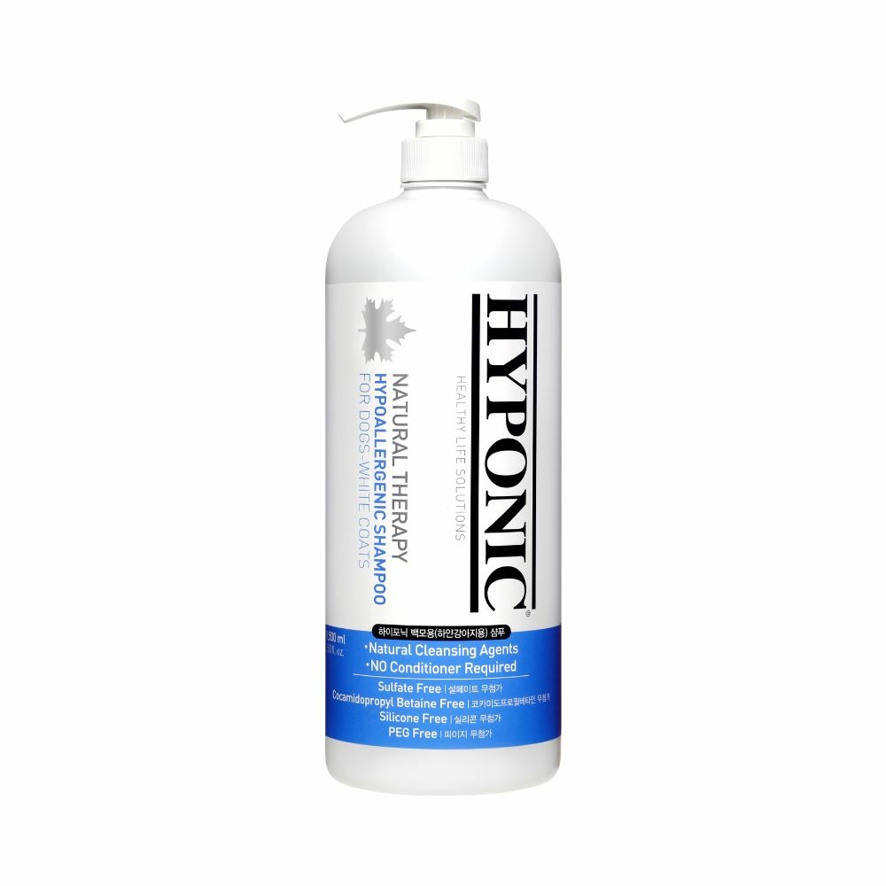 Shampoing pelage blanc naturel et hypoallergénique pour chiens 1,5l