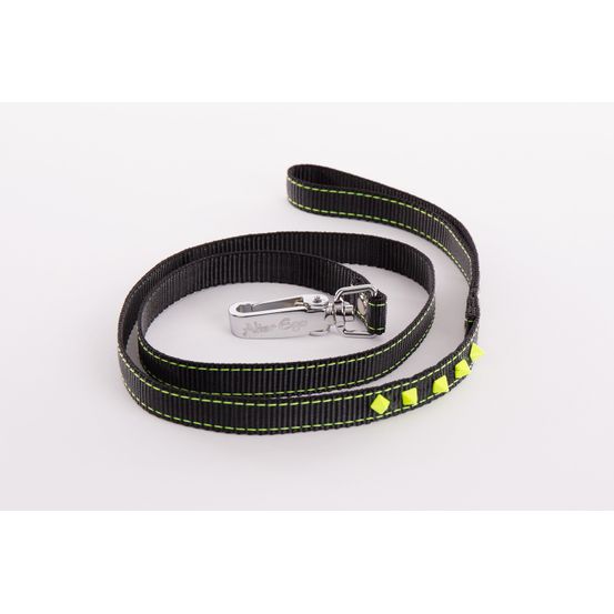 Martin sellier - laisse pour chiens et chats fluo martin sellier - collection fluo black