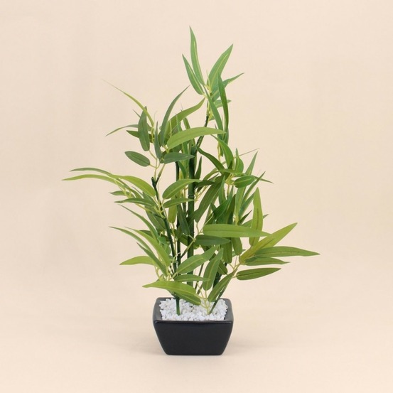 Bambou artificiel pot en céramique 40cm