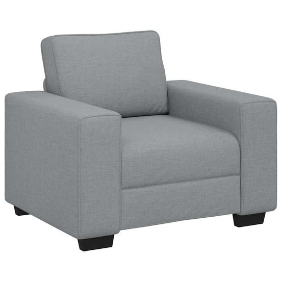 Fauteuil gris clair 100x77x82 cm tissu