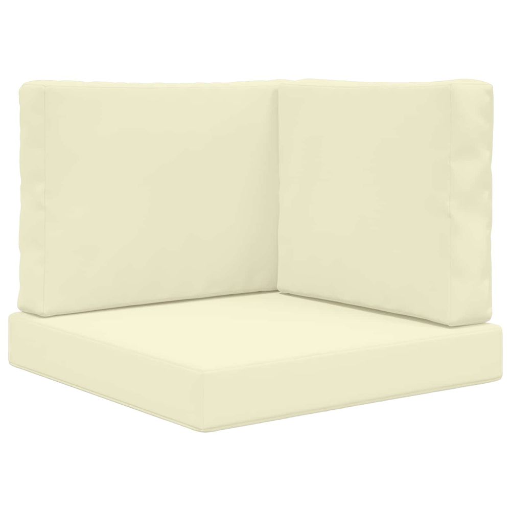 Coussin de canapé d'extérieur polyester crème 60 x 60 cm