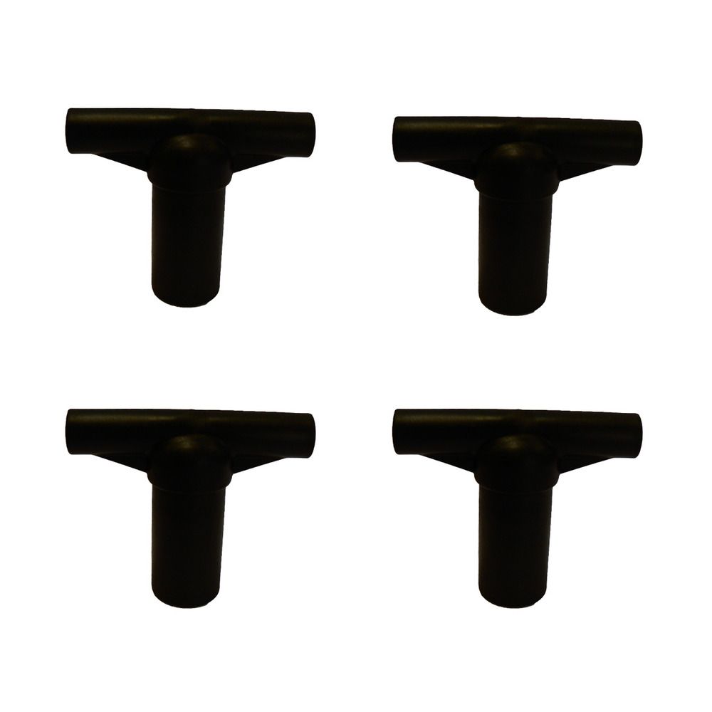 Kangui lot de 4 capuchons t-section pour arceau de filet de trampoline ø 32 mm