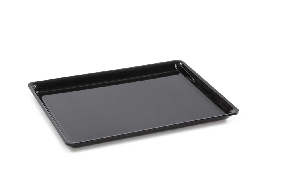 Plat en plexiglas grande surface noir 335x260x17mm - matériel chr pro
