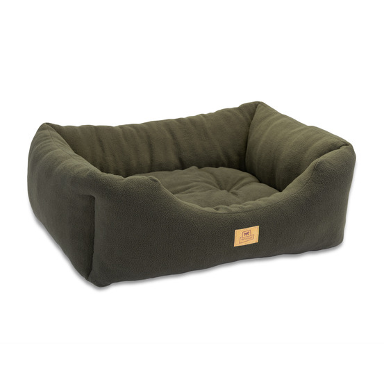 Canapé lit pour chiens et chats coccolo microfleece 60 doux micropolaire lavable gris