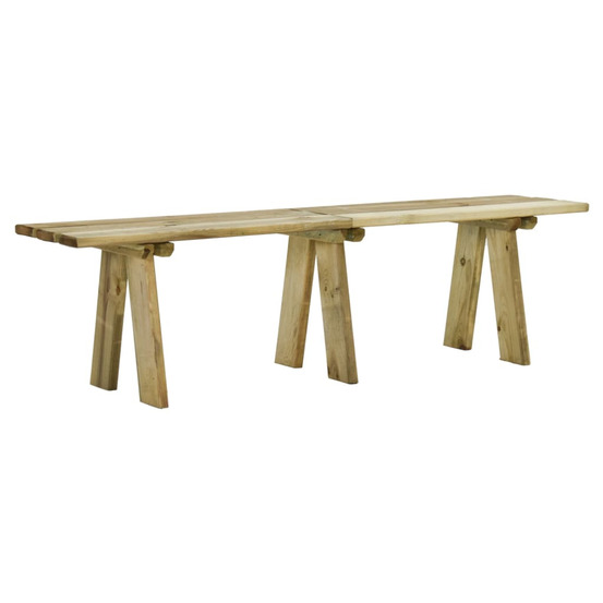 Banc de jardin 160 cm bois de pin massif imprégné