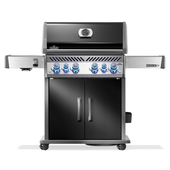 Barbecue à gaz rogue pro-s 525 + sizzle zone + brûleur arrière - noir