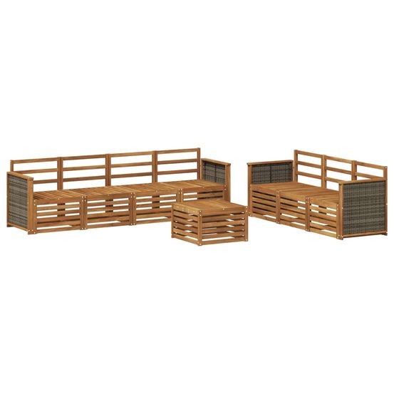 Ensembles de canapés 8 pc bois d'acacia massif