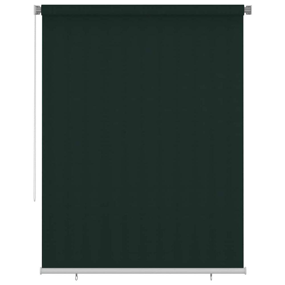 Store roulant d'extérieur 185 (l) x 230 (h) cm vert foncé hdpe