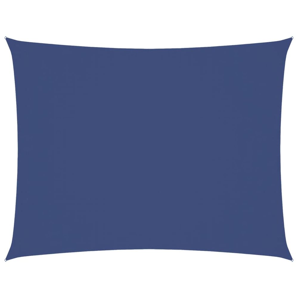 Voile de parasol tissu oxford rectangulaire 3x6 m bleu