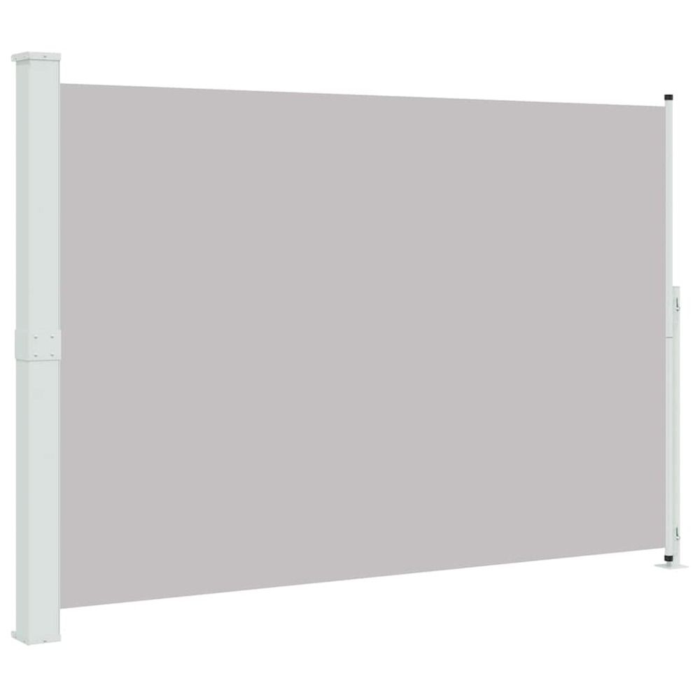 Auvent latéral rétractable de patio 200x314 cm gris