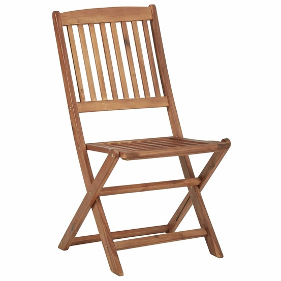 Chaises pliables d'extérieur lot de 4 bois d'acacia solide
