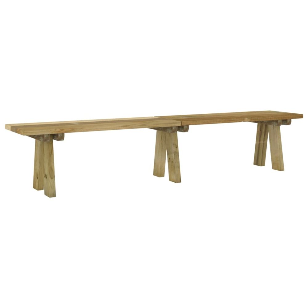 Banc de jardin 220 cm bois de pin massif imprégné