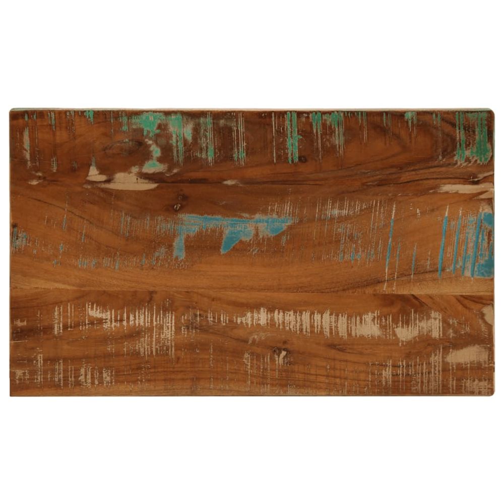 Dessus de table 50x30x3,8 cm rectangulaire bois massif récupéré