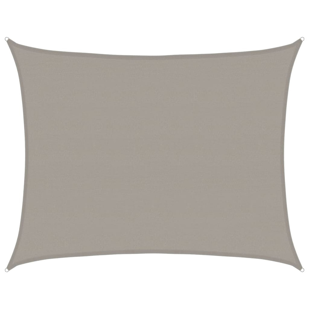 Voile d'ombrage 160 g/m² rectangulaire gris clair 6x7 m pehd