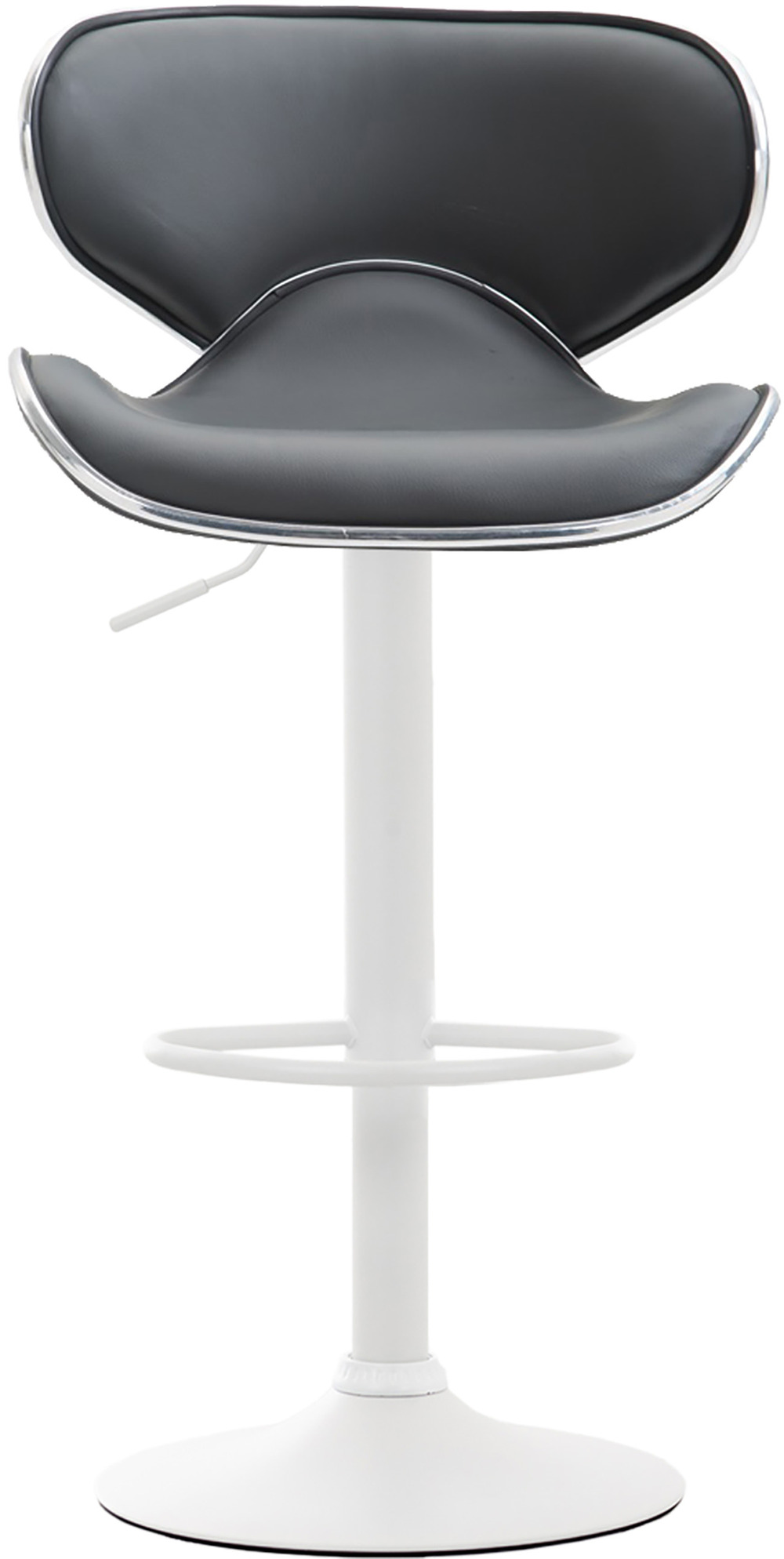 Lot de 2 tabourets de bar las vegas v2 simili cuir blanc