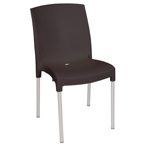 Chaises bistro noires empilable - lot de 4 - bolero
