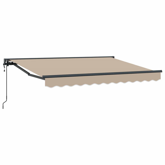 Auvent rétractable électrique beige 3,5 x 2 m