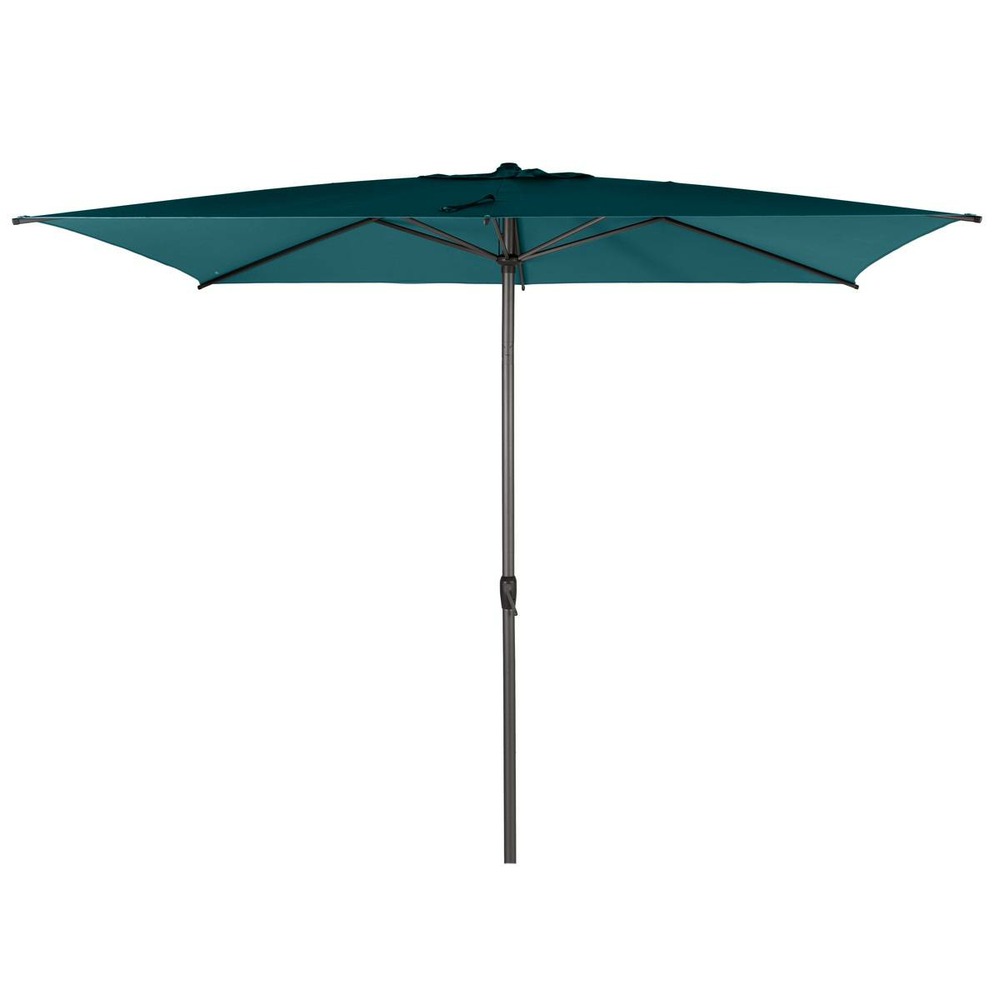 Parasol droit rectangulaire loompa bleu canard