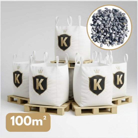 Galet gris bleu 15/25 mm – pack 5 big bag +/- 1,5t – 100 m²