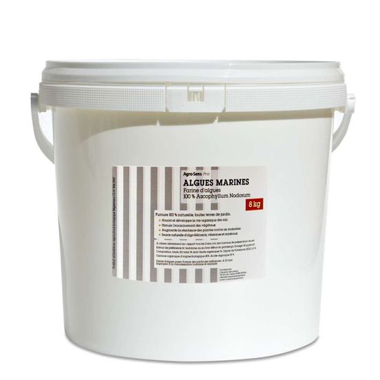 Algues pures en poudre pour le jardin - seau 8 kg