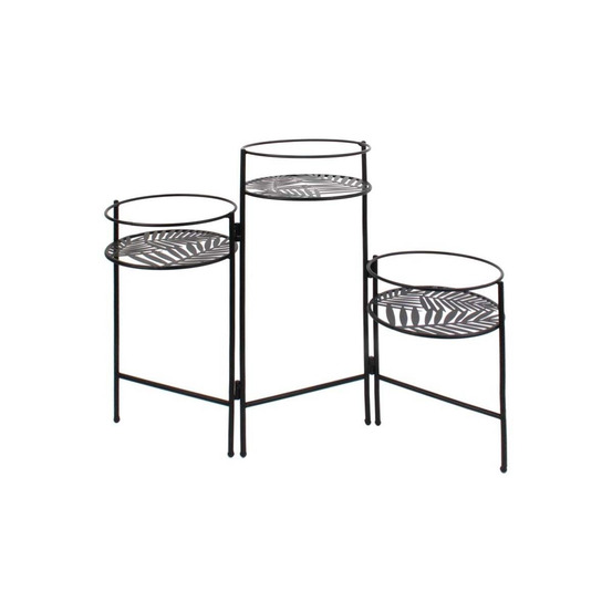 Support à plantes en métal feuilles