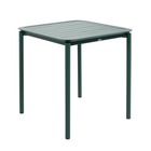 Table carrée de terrasse (70x70cm) vert foncé