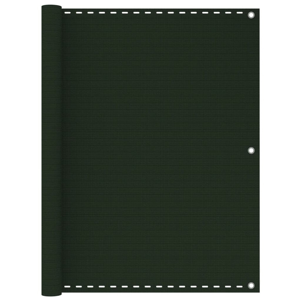 Écran de balcon vert foncé 120x400 cm pehd
