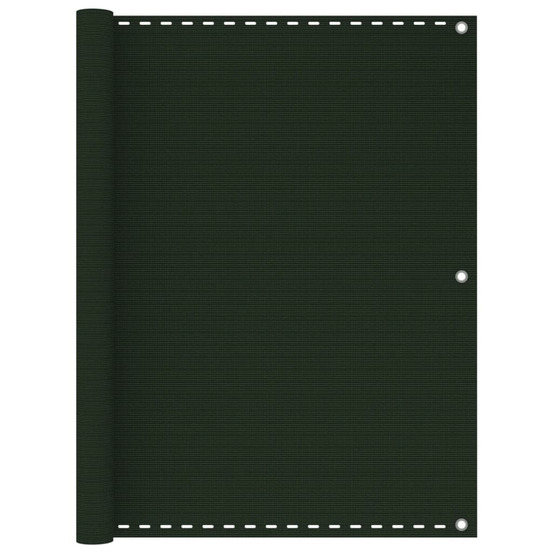 Écran de balcon vert foncé 120x400 cm pehd