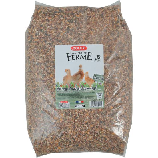 Mélange pour poussins 2ème âge 10 kgs