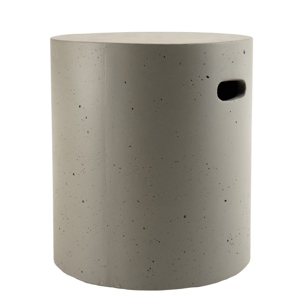 Table d'appoint de jardin ronde en béton d40 cm